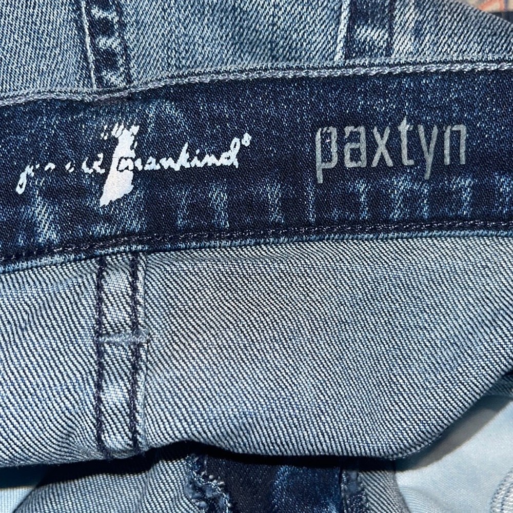 New 7 For All Mankind Paxtyn Straight Leg Crop Jeans Wash 32 34 - Picture 9 of 10